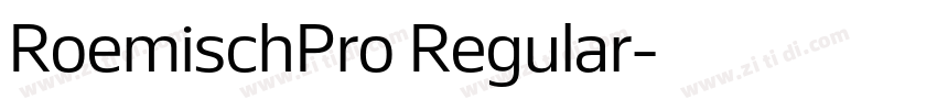 RoemischPro Regular字体转换 RoemischPro Regular字体转换